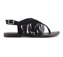 Shop On Line Thong suede leather sandal with fringes F0817888-0277 Please Shop Online